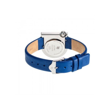 Montre LIP Mach 2000 Mini cadran acier bracelet cuir bleu