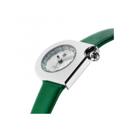 Montre LIP Mach 2000 Mini cadran acier bracelet cuir vert