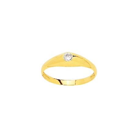 Jonc anglais or jaune 18 carats oxyde Jonc anglais or jaune 18 carats oxyde
