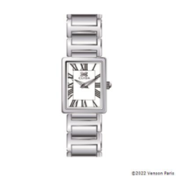 Montre CLYDA tout acier rentangulaire