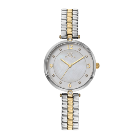 Montre CLYDA tout acier bicolore
