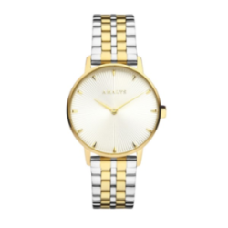 Montre femme AMALYS tout acier bicolore