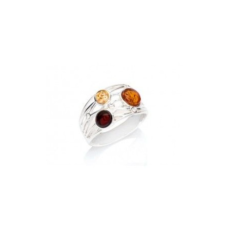 Bague argent oxydes et ambre Bague argent oxydes et ambre