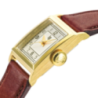 Montre LIP Churchill C18 boite carré acier doré bracelet cuir marron Montre LIP Churchill C18 boite carré acier doré bracelet cuir marron