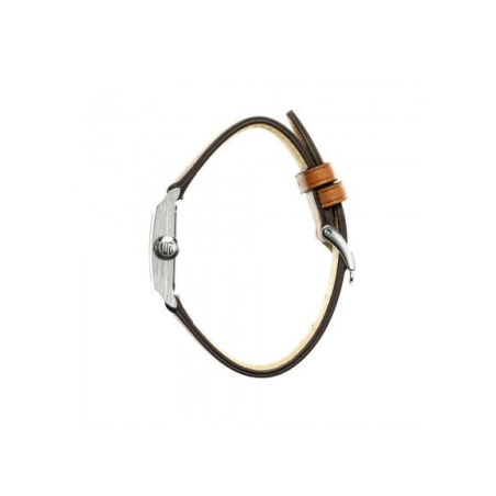 Montre LIP Churchill C18 boite carré acier bracelet cuir marron Montre LIP Churchill C18 boite carré acier bracelet cuir marron