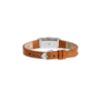 Montre LIP Churchill T13 cadran rectangulaire acier bracelet cuir marron Montre LIP Churchill T13 cadran rectangulaire acier bracelet cuir marron