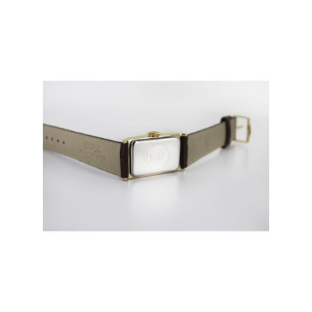 Montre LIP Churchill T18 boite doré bracelet cuir marron Montre LIP Churchill T18 boite doré bracelet cuir marron