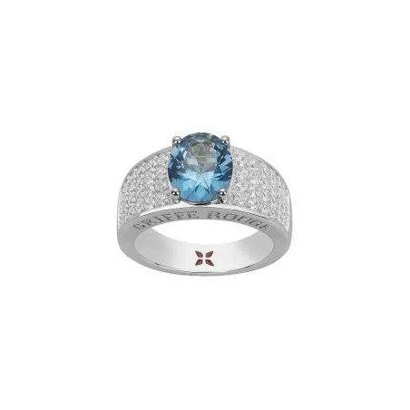 Bague argent GRIFFE ROUGE pierre bleue Bague argent GRIFFE ROUGE pierre bleue