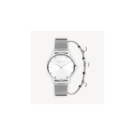 Box AMALYS montre tout acier et bracelet acier Box AMALYS montre tout acier et bracelet acier