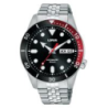 Montre homme LORUS automatique tout acier fond noir Montre homme LORUS automatique tout acier fond noir
