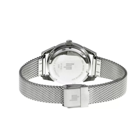 Montre LIP Himalaya tout acier fond noir bracelet milanais Montre LIP Himalaya tout acier fond noir bracelet milanais