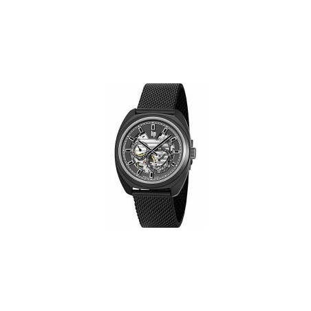 Montre Automatique LIP Général de Gaulle acier et bracelet milanais noir Montre Automatique LIP Général de Gaulle acier et bracelet milanais noir