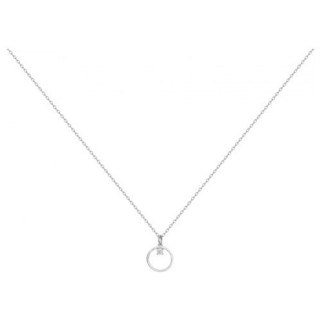 Collier argent pendentif cercle ajouré oxyde Collier argent pendentif cercle ajouré oxyde