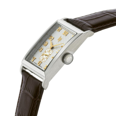 Montre LIP Churchill T24 acier bracelet cuir marron Montre LIP Churchill T24 acier bracelet cuir marron