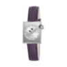 LIP MACH 2000 MINI SQUARE acier bracelet cuir violet LIP MACH 2000 MINI SQUARE acier bracelet cuir violet
