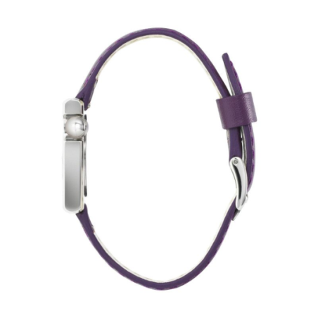 LIP MACH 2000 MINI SQUARE acier bracelet cuir violet LIP MACH 2000 MINI SQUARE acier bracelet cuir violet