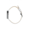 Montre LIP Mach 2000 Mini cadran acier bracelet cuir blanc Montre LIP Mach 2000 Mini cadran acier bracelet cuir blanc