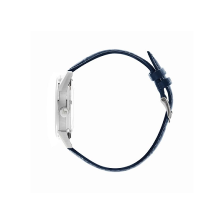 Montre homme LIP Himalaya automatique squelette acier bracelet cuir bleu