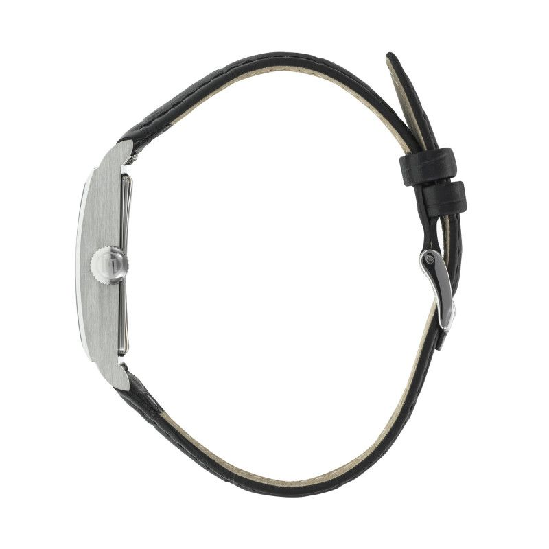 Montre LIP Churchill T24 acier bracelet cuir noir