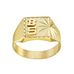 Chevalière en or jaune 750/1000