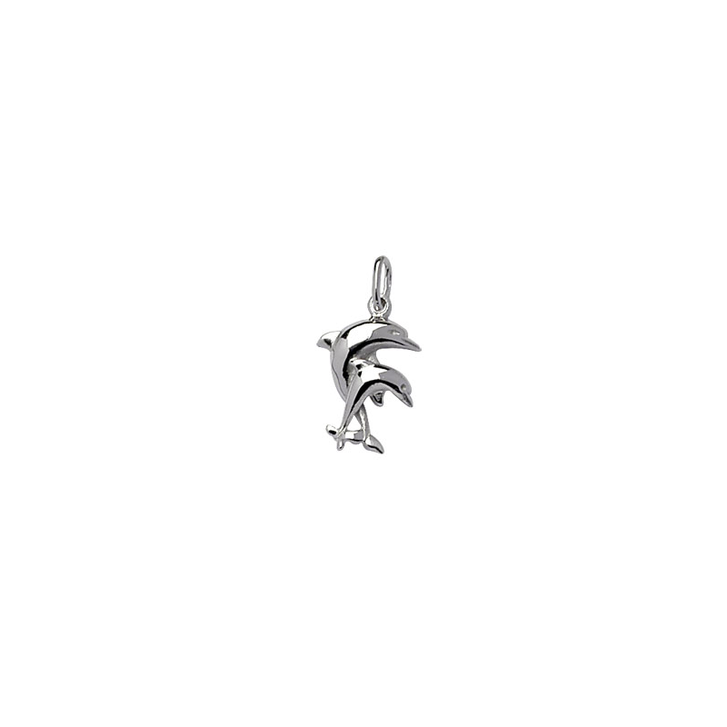 Pendentif argent dauphins