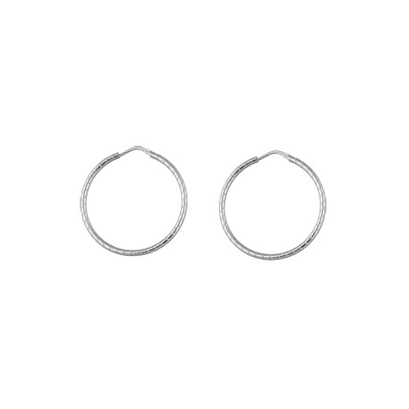 Créoles ciselées argent diamètre 35 mm