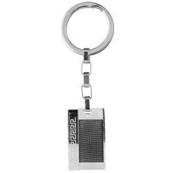 Porte clefs acier motif grec