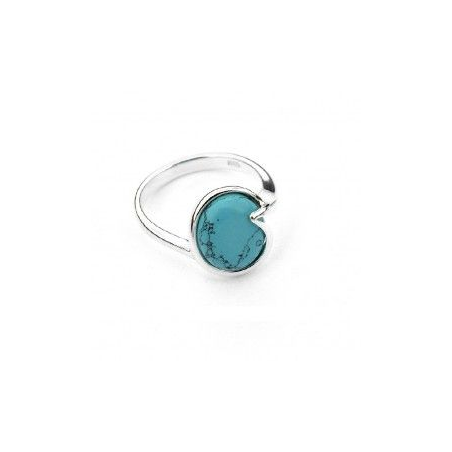 Bague argent avec turquoise reconstituée
