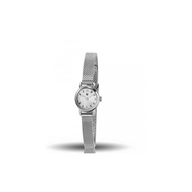 Montre dame LIP Henriette acier bracelet milanais