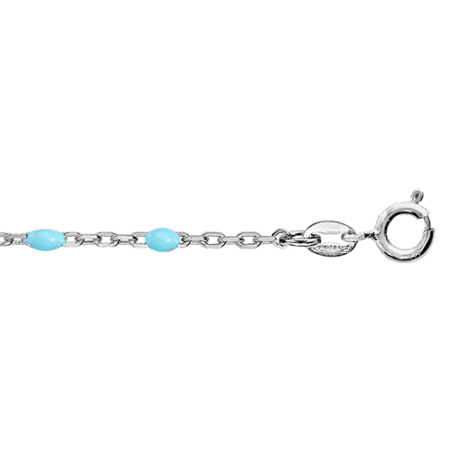 Bracelet argent olives résine turquoise