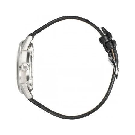 Montre automatique homme LIP Himalaya sablier fond et bracelet cuir noirs