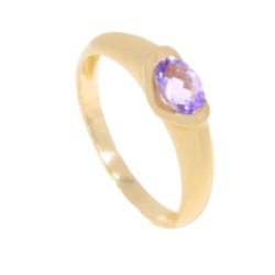Bague or jaune 750/1000 Améthyste