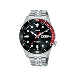 Montre homme LORUS automatique tout acier fond noir