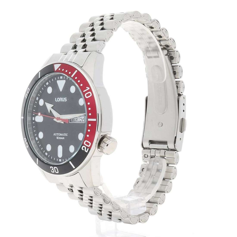 Montre homme LORUS automatique tout acier fond noir