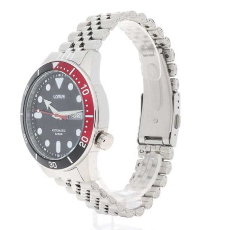 Montre homme LORUS automatique tout acier fond noir