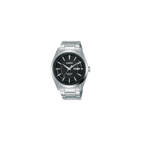 Montre homme LORUS automatique tout acier fond noir