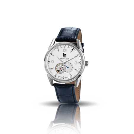 Montre LIP Himalaya automatique coeur battant bracelet cuir noir