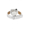 Montre LIP Mach 2000 Mini cadran acier bracelet cuir blanc