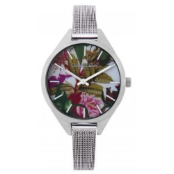 Montre dame CHRISTIAN LACROIX bracelet milanais cadran fleuri