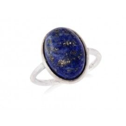 Bague argent lapis lazuli oval