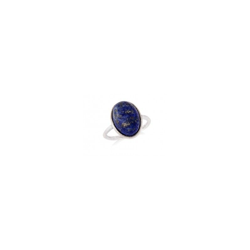 Bague argent lapis lazuli oval