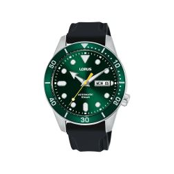 Montre homme automatique LORUS bracelet silicone noir