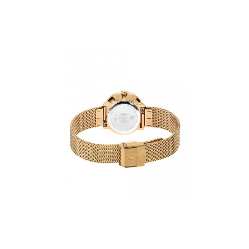 Montre LIP Dauphine 29 dame acier doré bracelet milanais