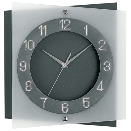 Pendule carré quartz 3 aiguilles