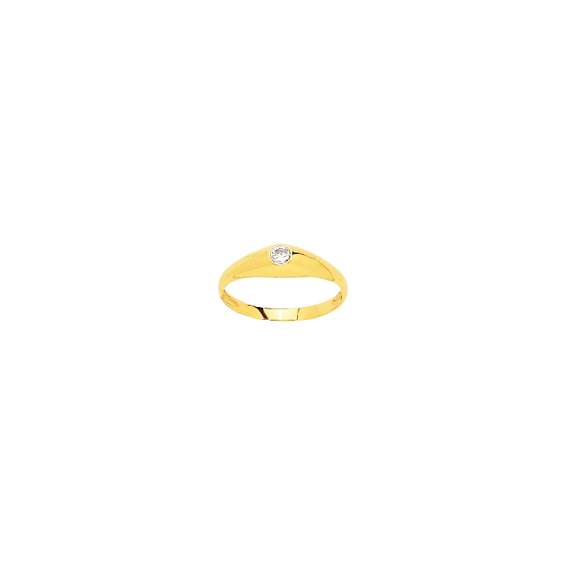 Jonc anglais or jaune 18 carats oxyde