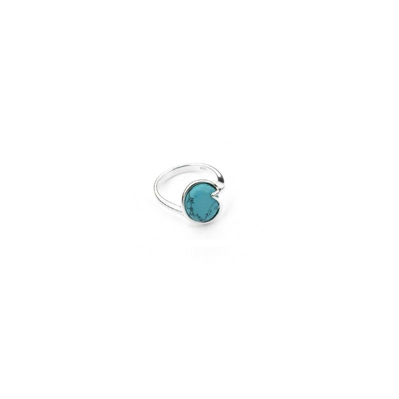 Bague argent avec turquoise reconstituée