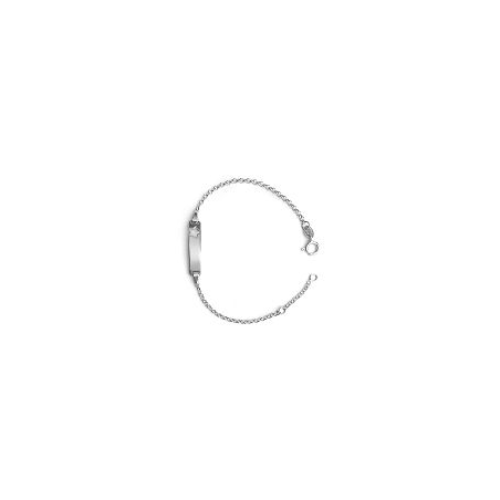 Bracelet identité bébé argent étoile