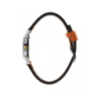 Montre LIP Himalaya fond blanc bracelet cuir orange
